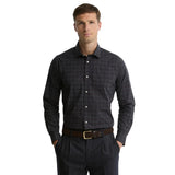 Men’s Ashfield Tailored Tattersall Shirt Barbour - NAVY