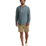 Free Fly Apparel 01. MENS APPAREL - MENS LS SHIRTS - MENS LS HOODY Men's Bamboo Slub Hoodie II TROPIC SEA