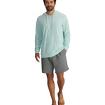 Free Fly Apparel 01. MENS APPAREL - MENS LS SHIRTS - MENS LS HOODY Men's Bamboo Slub Hoodie II TROPIC SEA