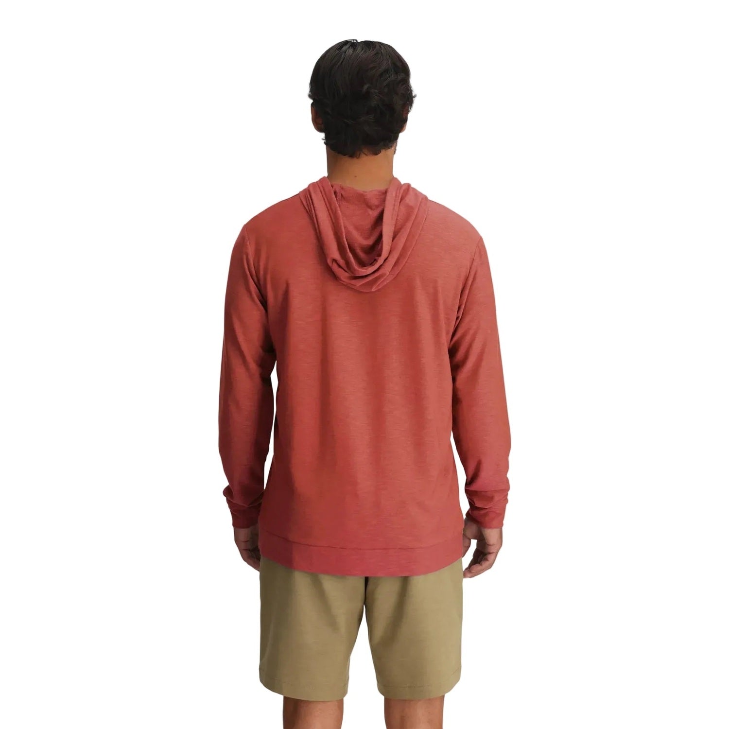 Free Fly Apparel 01. MENS APPAREL - MENS LS SHIRTS - MENS LS HOODY Men's Bamboo Slub Hoodie II RED CLAY