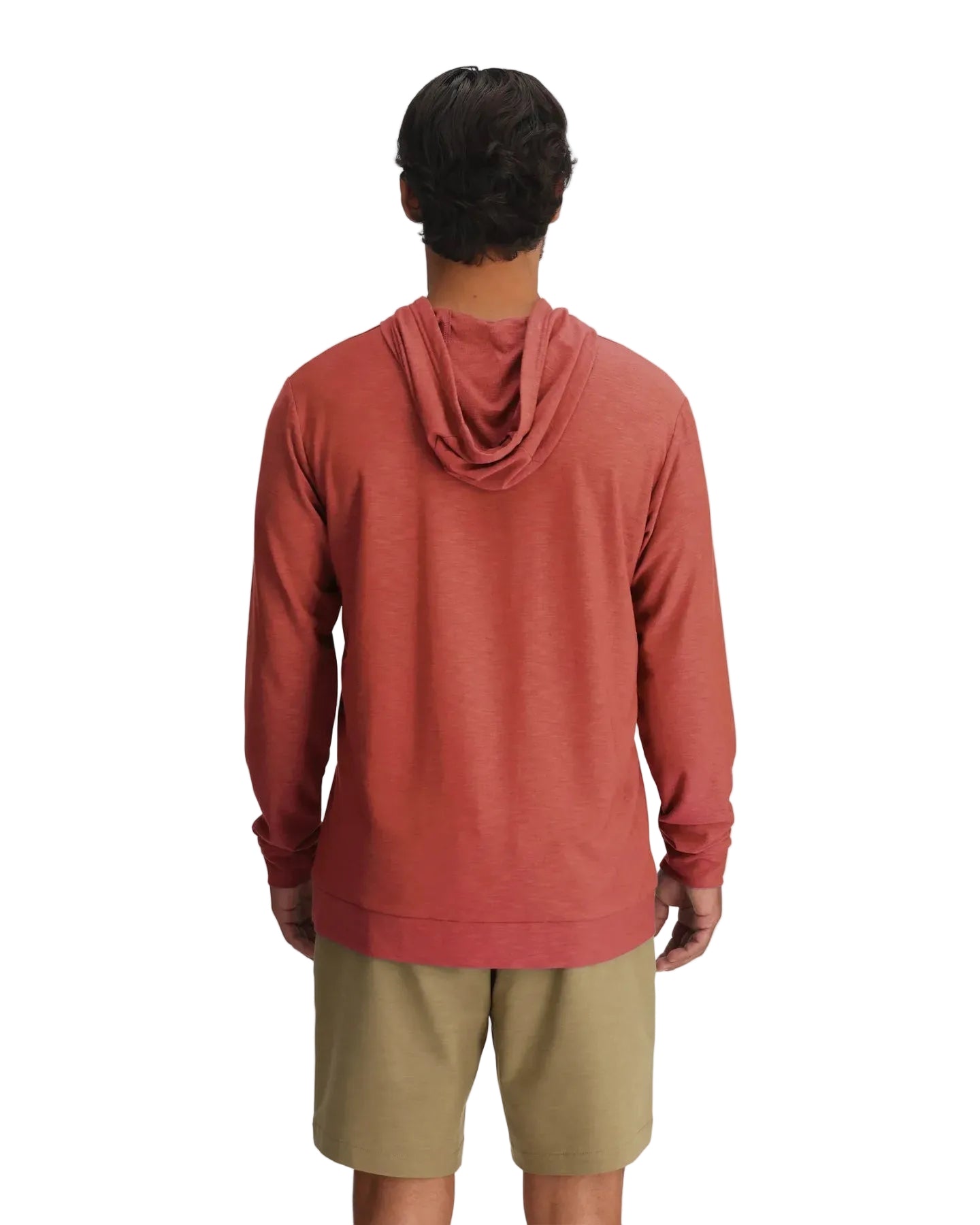 Free Fly Apparel 01. MENS APPAREL - MENS LS SHIRTS - MENS LS HOODY Men's Bamboo Slub Hoodie II RED CLAY
