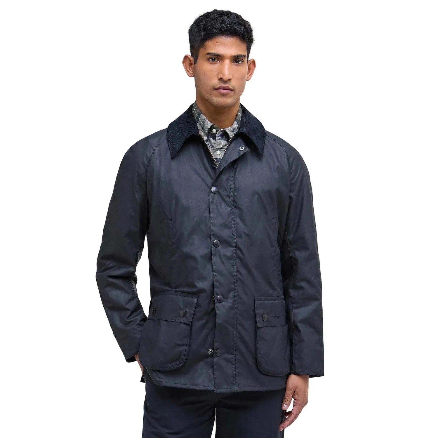 Men’s Ashby Wax Jacket Barbour - NAVY (F26) / UK XXL|US XXL