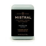 MISTRAL 10. GIFTS|ACCESSORIES - GIFT - BEAUTY|GROOMING Luxury Bar Soap SALTED GIN