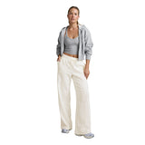 Beyond Yoga 02. WOMENS APPAREL - WOMENS PANTS - WOMENS PANTS LOUNGE Women's Luxefleece Pintuck Wide Leg Pant FRESH SNOW