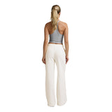 Beyond Yoga 02. WOMENS APPAREL - WOMENS PANTS - WOMENS PANTS LOUNGE Women's Luxefleece Pintuck Wide Leg Pant FRESH SNOW