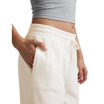 Beyond Yoga 02. WOMENS APPAREL - WOMENS PANTS - WOMENS PANTS LOUNGE Women's Luxefleece Pintuck Wide Leg Pant FRESH SNOW