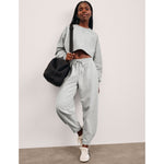 Beyond Yoga 02. WOMENS APPAREL - WOMENS PANTS - WOMENS PANTS LOUNGE Women's Luxefleece Barrel Sweatpant LIGHT HEATHER GRAY