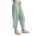 Beyond Yoga 02. WOMENS APPAREL - WOMENS PANTS - WOMENS PANTS LOUNGE Women's Luxefleece Barrel Sweatpant PALE BLUE