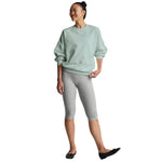 Beyond Yoga 02. WOMENS APPAREL - WOMENS HOODIES|SWEATERS - WOMENS PO SWEATERS Women's Luxefleece Oversized Sweatshirt PALE BLUE