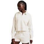 Beyond Yoga 02. WOMENS APPAREL - WOMENS HOODIES|SWEATERS - WOMENS PO SWEATERS Women's Luxefleece Collared Sweatshirt FRESH SNOW