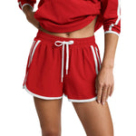 Beyond Yoga 02. WOMENS APPAREL - WOMENS SHORTS - WOMENS SHORTS CASUAL Women's Stretch Woven The Course 2.5" Short CHILI RED