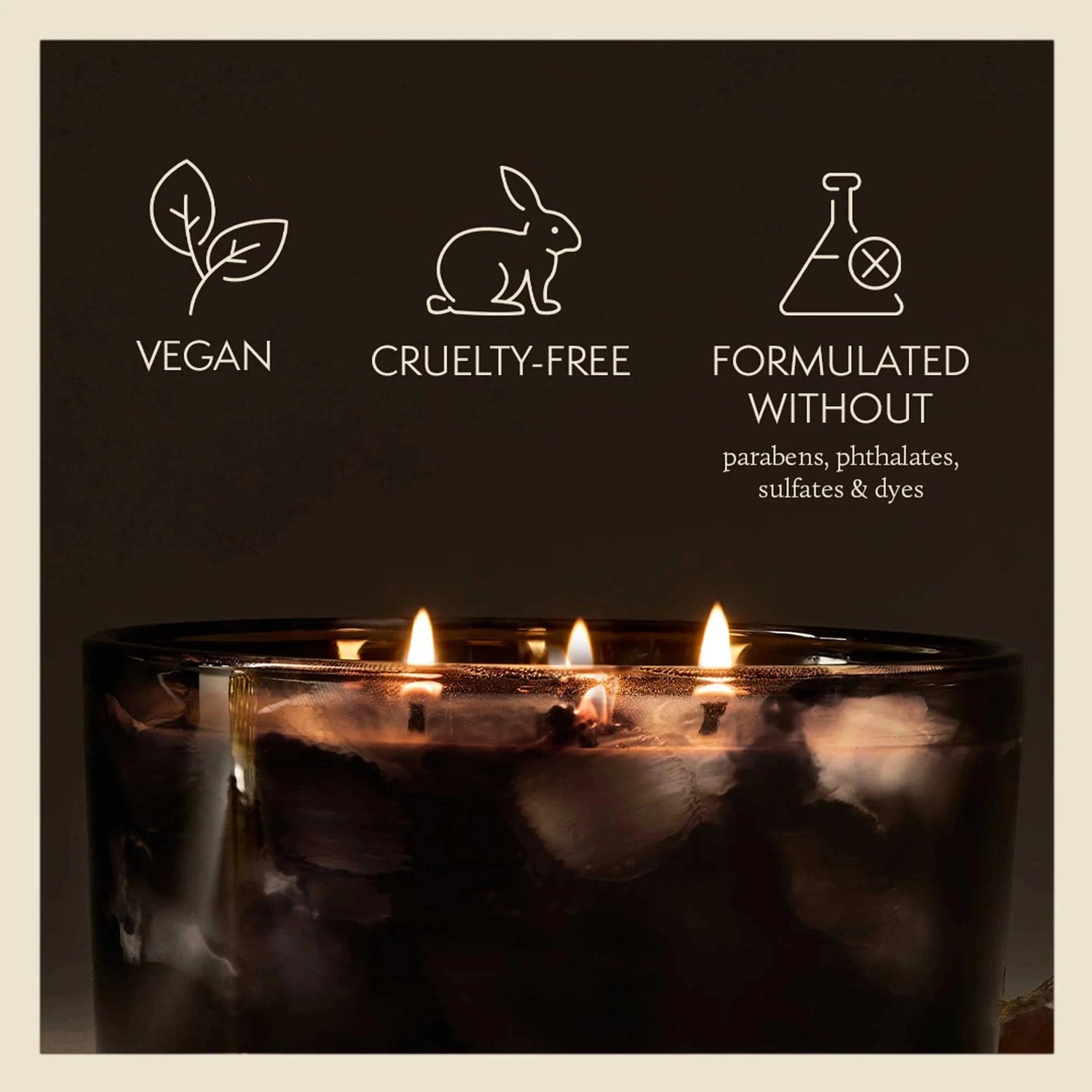 Thymes 10. GIFTS|ACCESSORIES - GIFT - CANDLES Noir Woods 3-Wick Poured Candle