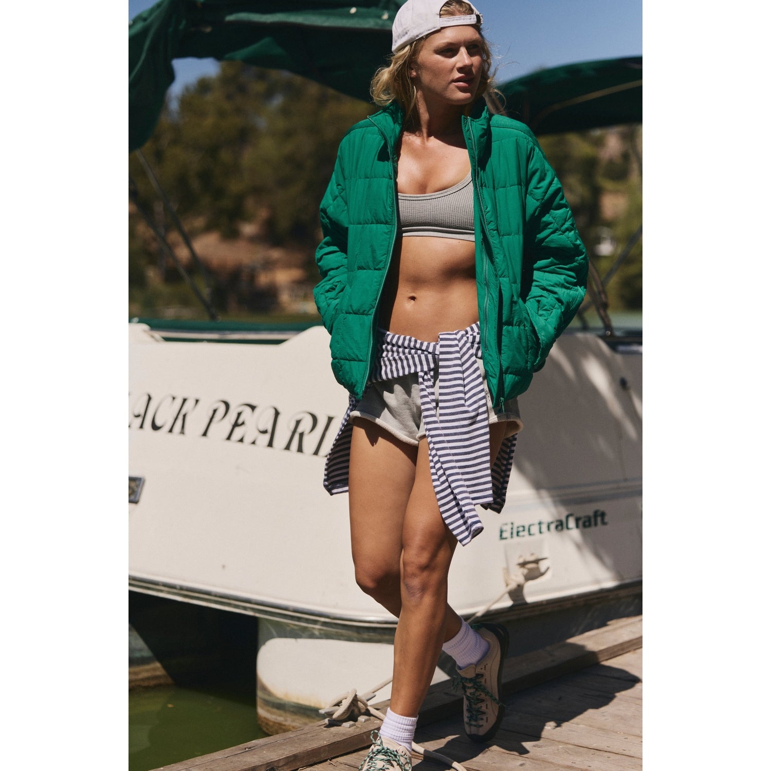 FP Movement 02. WOMENS APPAREL - WOMENS JACKETS - WOMENS JACKETS INSULATED Women's Pippa Packable Puffer Jacket 3319 GREEN GLOW