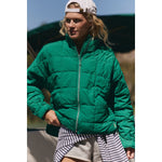 FP Movement 02. WOMENS APPAREL - WOMENS JACKETS - WOMENS JACKETS INSULATED Women's Pippa Packable Puffer Jacket 3319 GREEN GLOW