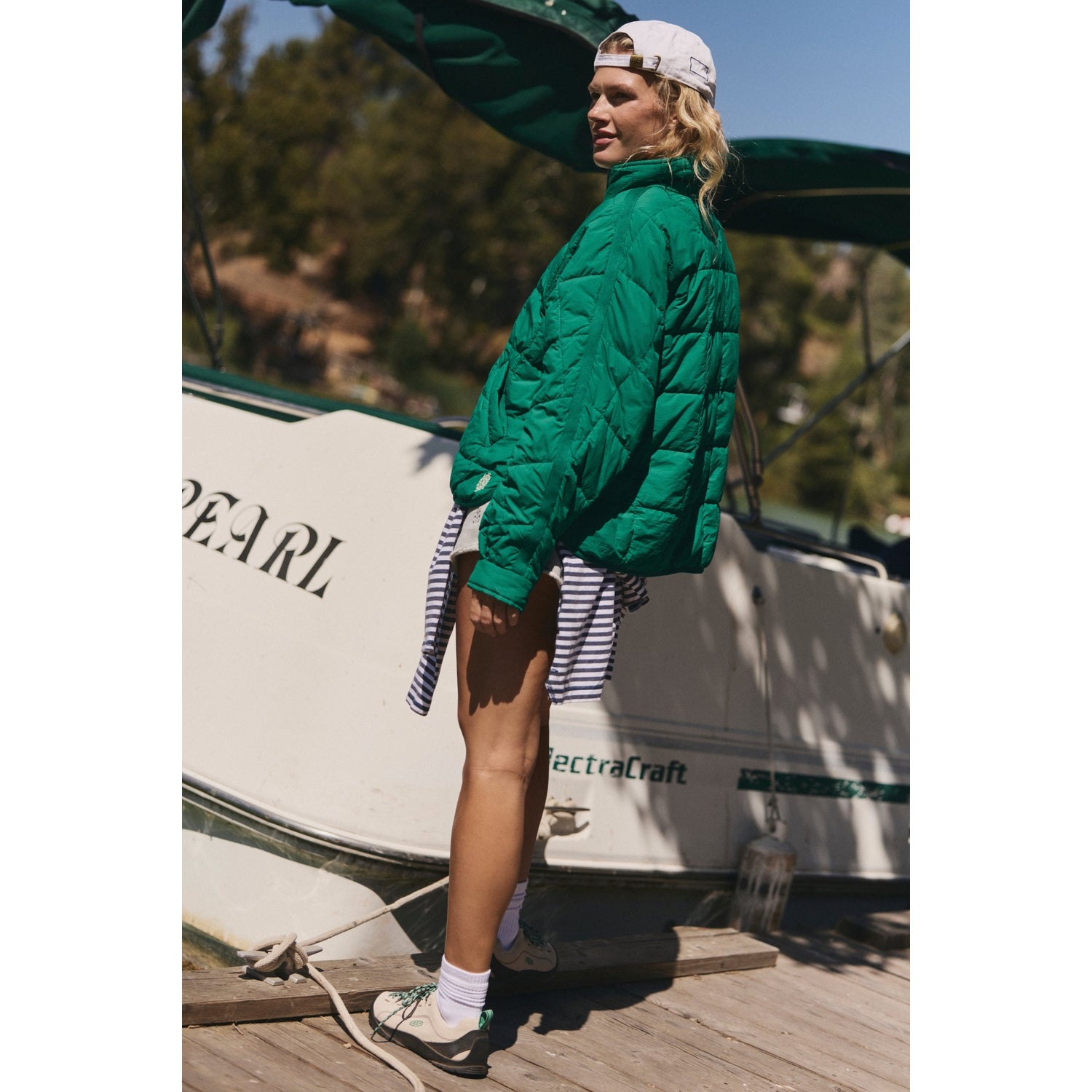 FP Movement 02. WOMENS APPAREL - WOMENS JACKETS - WOMENS JACKETS INSULATED Women's Pippa Packable Puffer Jacket 3319 GREEN GLOW
