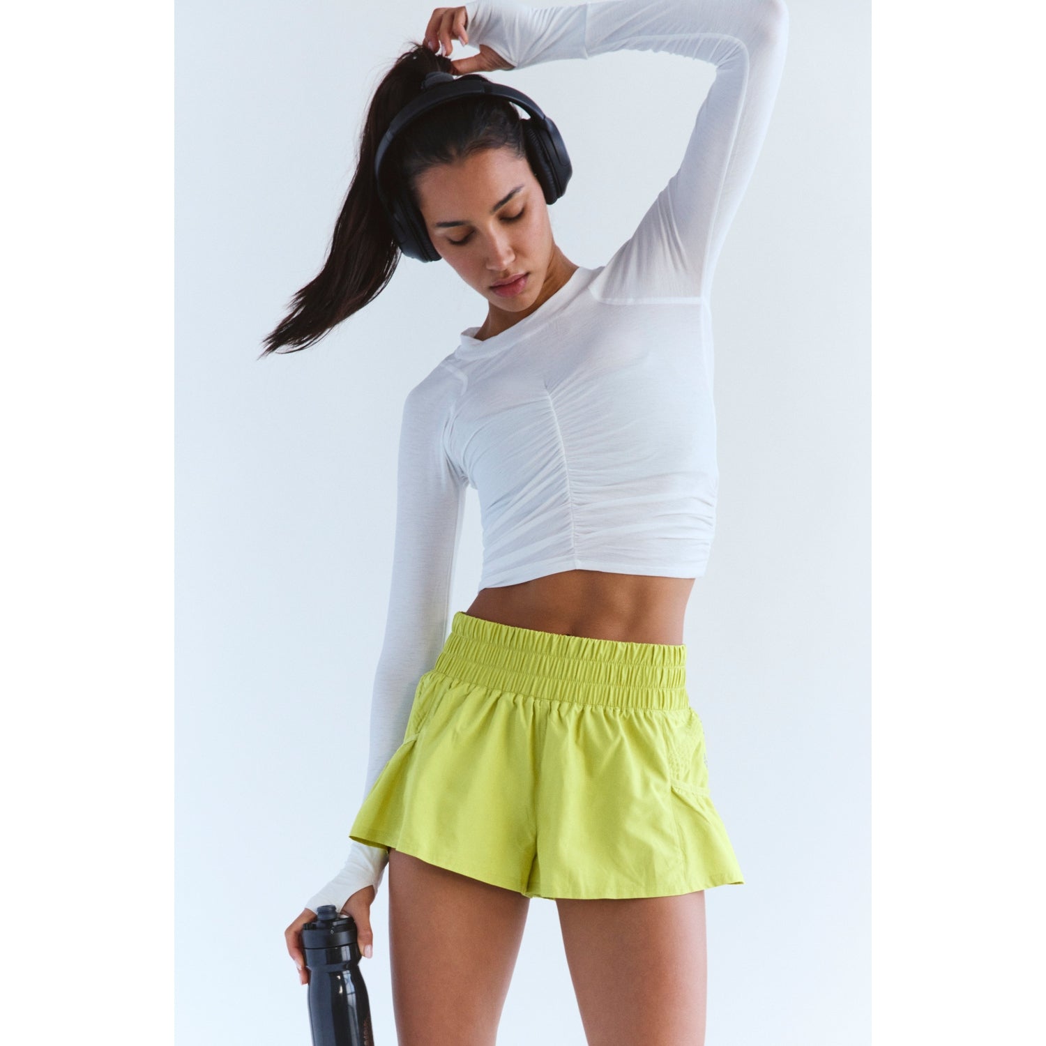 FP Movement 02. WOMENS APPAREL - WOMENS SHORTS - WOMENS SHORTS ACTIVE Women's Get Your Flirt On Short 3358 HONEYDEW