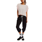 FP Movement 02. WOMENS APPAREL - WOMENS SS SHIRTS - WOMENS SS ACTIVE Women's My Time Tee 6148 POWDER PINK