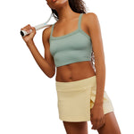FP Movement 02. WOMENS APPAREL - WOMENS DRESS|SKIRT - WOMENS SKIRT ACTIVE Women's Hot Shot Mini Skort 7952 SUNLIT YELLOW