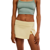 FP Movement 02. WOMENS APPAREL - WOMENS DRESS|SKIRT - WOMENS SKIRT ACTIVE Women's Hot Shot Mini Skort 7952 SUNLIT YELLOW