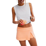 FP Movement 02. WOMENS APPAREL - WOMENS DRESS|SKIRT - WOMENS SKIRT ACTIVE Women's Hot Shot Mini Skort 8825 PASTEL PEACH