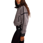 FP Movement 02. WOMENS APPAREL - WOMENS HOODIES|SWEATERS - WOMENS PO Q ZIP Women's Mountain High 1/2 Zip 0052 GUNMETAL COMBO