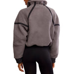 FP Movement 02. WOMENS APPAREL - WOMENS HOODIES|SWEATERS - WOMENS PO Q ZIP Women's Mountain High 1/2 Zip 0052 GUNMETAL COMBO