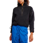 FP Movement 02. WOMENS APPAREL - WOMENS HOODIES|SWEATERS - WOMENS PO Q ZIP Women's Mountain High 1/2 Zip 0840 BLACK|BLACK COMBO