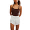 FP Movement 02. WOMENS APPAREL - WOMENS SS SHIRTS - WOMENS TANK CASUAL Women's All Clear Cami Solid 2202 CHOCOLATE