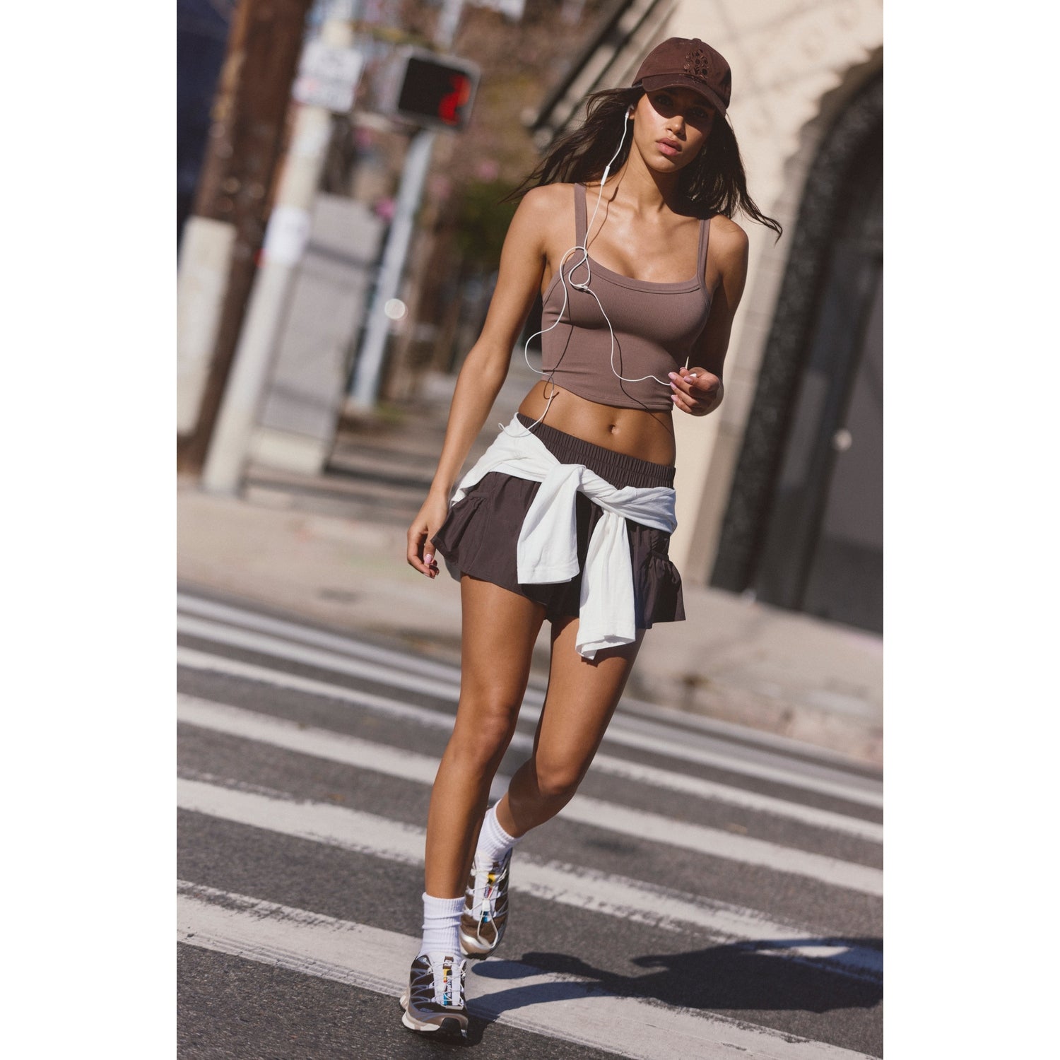 FP Movement 02. WOMENS APPAREL - WOMENS SS SHIRTS - WOMENS TANK CASUAL Women's All Clear Cami Solid 2250 SANDSTORM