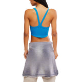 FP Movement 02. WOMENS APPAREL - WOMENS SS SHIRTS - WOMENS TANK CASUAL Women's All Clear Cami Solid 4228 LIGHT COBALT