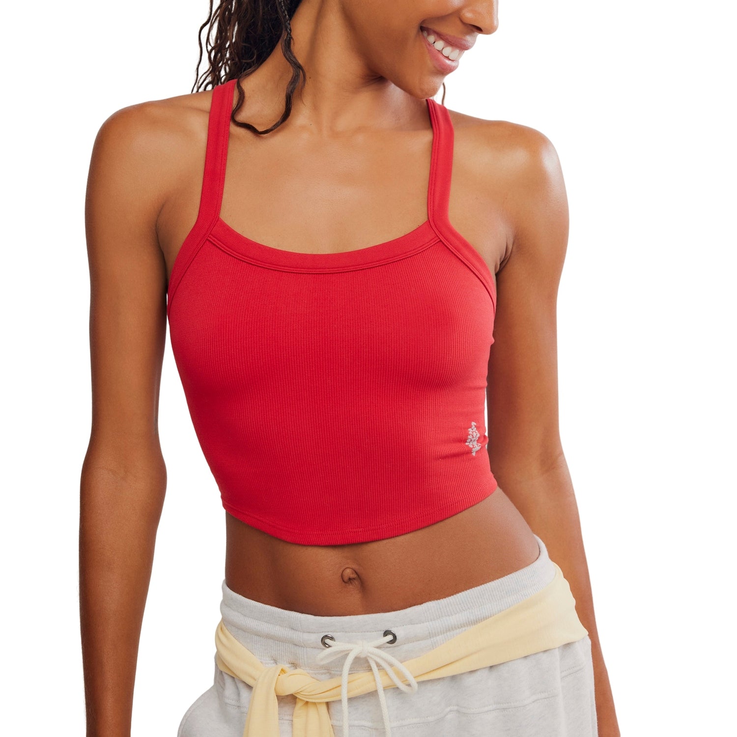 FP Movement 02. WOMENS APPAREL - WOMENS SS SHIRTS - WOMENS TANK CASUAL Women's All Clear Cami Solid 5502 CRANBERRY