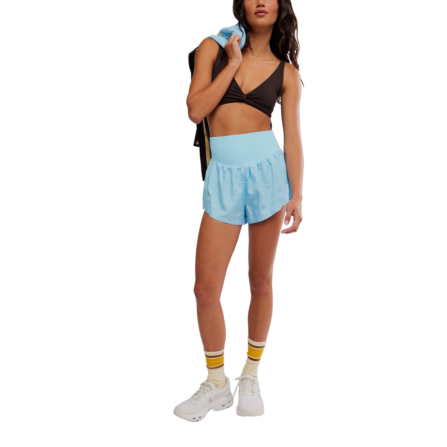 FP Movement 02. WOMENS APPAREL - WOMENS SHORTS - WOMENS SHORTS ACTIVE Women's Carpe Diem Shorts 4021 BRIGHT BLUE