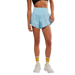 FP Movement 02. WOMENS APPAREL - WOMENS SHORTS - WOMENS SHORTS ACTIVE Women's Carpe Diem Shorts 4021 BRIGHT BLUE