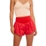 FP Movement 02. WOMENS APPAREL - WOMENS SHORTS - WOMENS SHORTS ACTIVE Women's Carpe Diem Shorts 6164 GRAPEFRUIT