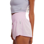 FP Movement 02. WOMENS APPAREL - WOMENS SHORTS - WOMENS SHORTS ACTIVE Women's Carpe Diem Shorts 6602 POWDER PINK