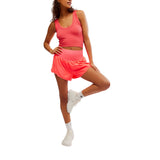 FP Movement 02. WOMENS APPAREL - WOMENS SHORTS - WOMENS SHORTS ACTIVE Women's Carpe Diem Shorts 7762 ELECTRIC SUNSET