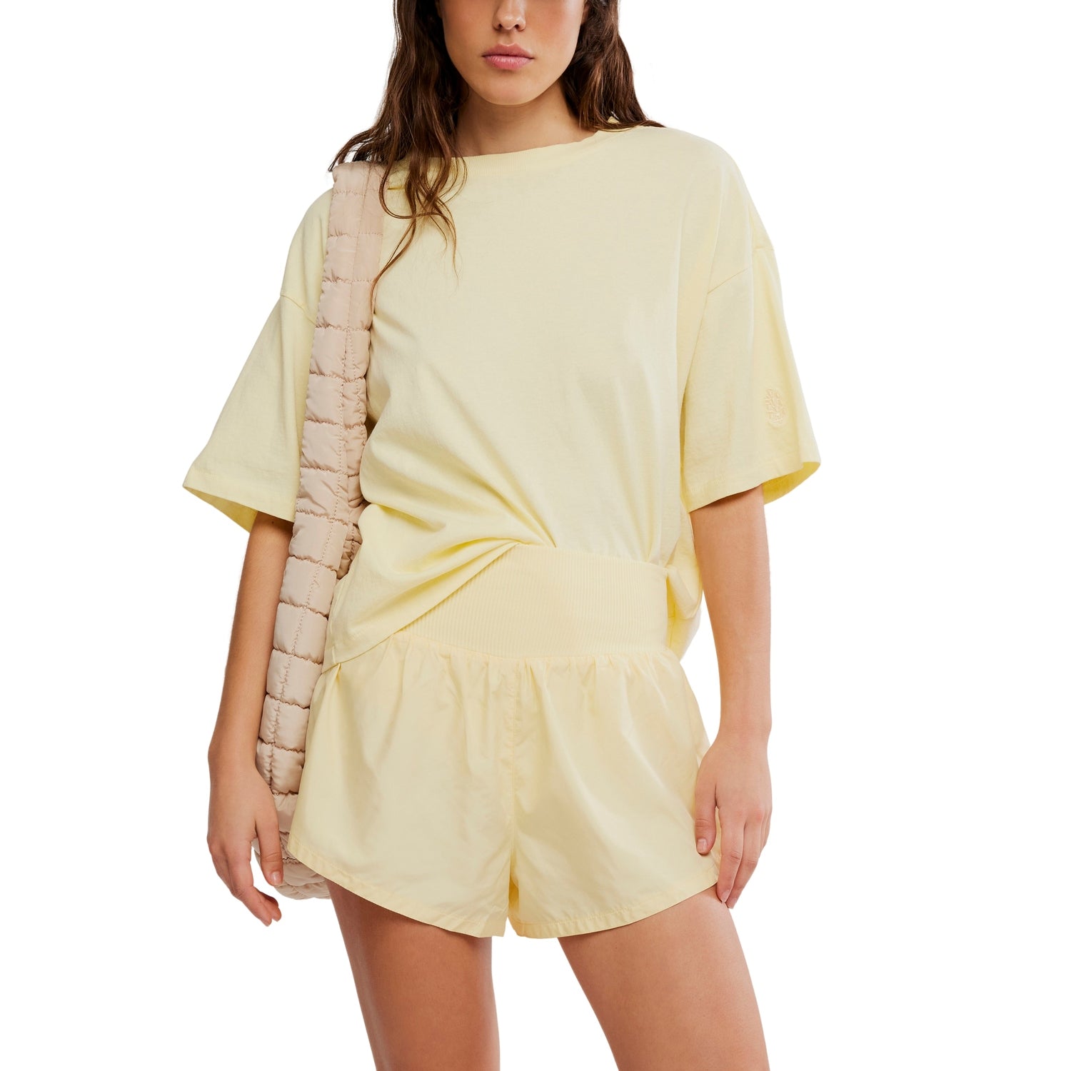 FP Movement 02. WOMENS APPAREL - WOMENS SHORTS - WOMENS SHORTS ACTIVE Women's Carpe Diem Shorts 7804 SUNLIT YELLOW