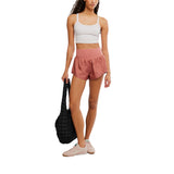 FP Movement 02. WOMENS APPAREL - WOMENS SHORTS - WOMENS SHORTS ACTIVE Women's Carpe Diem Shorts 4404 GLOW WAVE