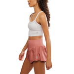 FP Movement 02. WOMENS APPAREL - WOMENS SHORTS - WOMENS SHORTS ACTIVE Women's Carpe Diem Shorts 8816 FRIED CLAY