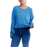 FP Movement 02. WOMENS APPAREL - WOMENS SS SHIRTS - WOMENS SS ACTIVE Women's My Time Layer 4410 LIGHT COBALT