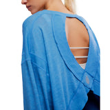 FP Movement 02. WOMENS APPAREL - WOMENS SS SHIRTS - WOMENS SS ACTIVE Women's My Time Layer 4410 LIGHT COBALT