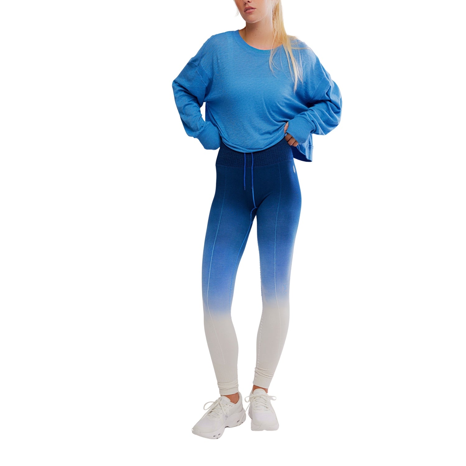 FP Movement 02. WOMENS APPAREL - WOMENS SS SHIRTS - WOMENS SS ACTIVE Women's My Time Layer 4410 LIGHT COBALT