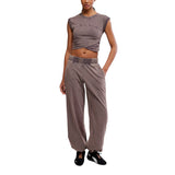 FP Movement 02. WOMENS APPAREL - WOMENS DRESS|SKIRT - WOMENS JUMPERS Women's Hot Shot Crossover Set 2227 CHOCOLATE