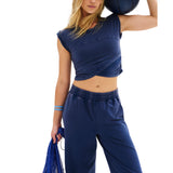 FP Movement 02. WOMENS APPAREL - WOMENS DRESS|SKIRT - WOMENS JUMPERS Women's Hot Shot Crossover Set 4405 MIDNIGHT NAVY
