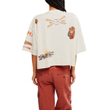 FP Movement 02. WOMENS APPAREL - WOMENS SS SHIRTS - WOMENS SS CASUAL Women's Mountain View Graphic Tee 1103 IVORY COMBO