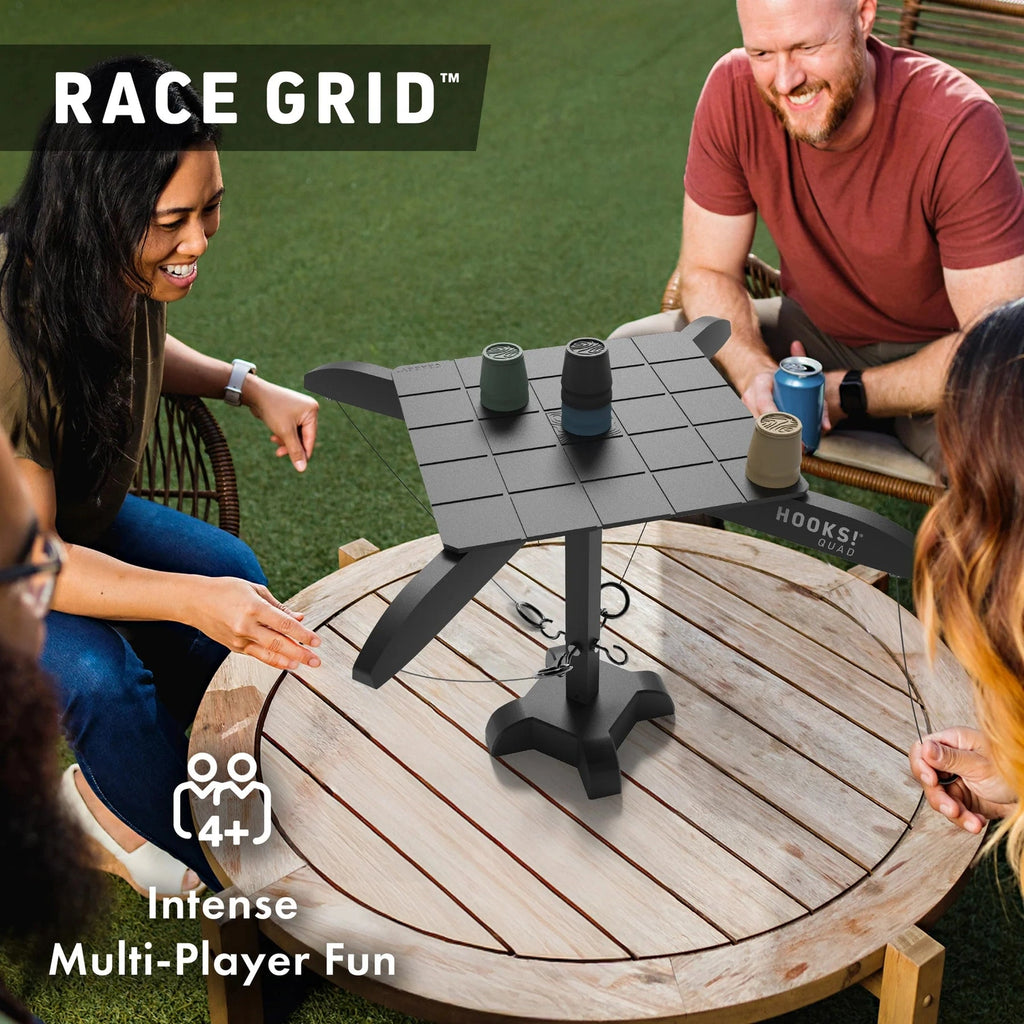 HOOKS! QUAD - 4-Player Ring Toss Game Craggy Games
