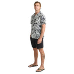 Roark 01. MENS APPAREL - MENS SS SHIRTS - MENS SS BUTTON UP Men's Bless Up Breathable Stretch Shirt BKM BLACK MONSTERA
