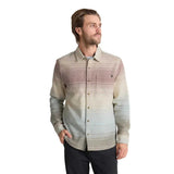 Roark 01. MENS APPAREL - MENS LS SHIRTS - MENS LS BUTTON UP Men's Crossroads Organic Cotton Flannel FOS FOSSIL STRIPE