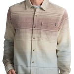 Roark 01. MENS APPAREL - MENS LS SHIRTS - MENS LS BUTTON UP Men's Crossroads Organic Cotton Flannel FOS FOSSIL STRIPE