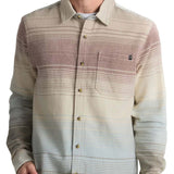 Roark 01. MENS APPAREL - MENS LS SHIRTS - MENS LS BUTTON UP Men's Crossroads Organic Cotton Flannel FOS FOSSIL STRIPE